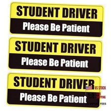 3 Pcs Student Driver Car Magnets - Magnetic Student Driver Stickers for Cars