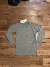 NWT Tyndale FR T-Shirt Mens Gray Long Sleeve Long Cat 1 2112 AR/FR Base Layer S