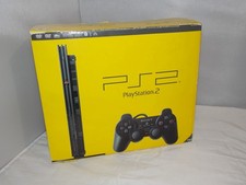 Sony PlayStation 2 Slim PS2 Console Black With Box and Cables SCPH-77003 CB
