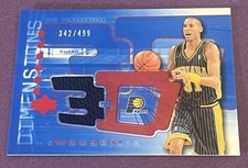 2003-04 Triple Dimensions Reggie Miller 3-D Memorabilia Shooting Shirt /499 HOF