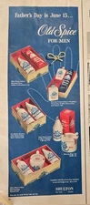 1952 Shulton Old Spice Shaving cream lotion mug Father's Day vintage ad