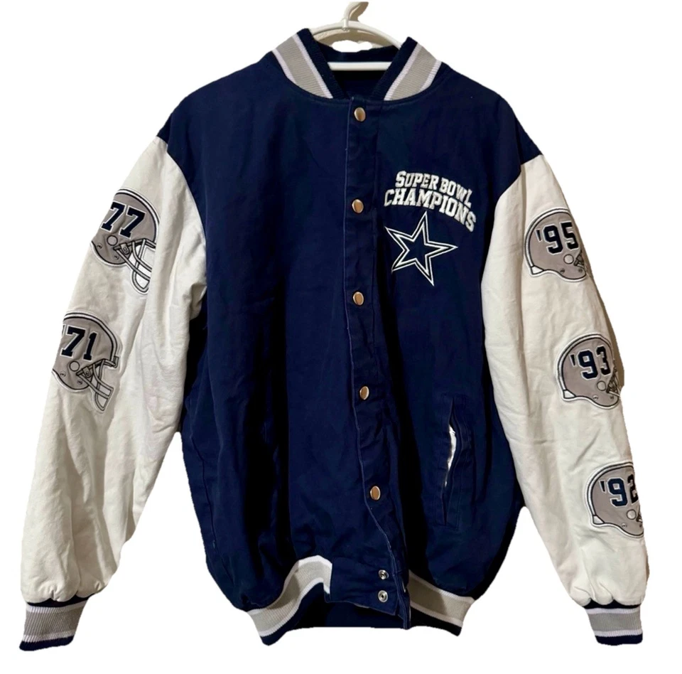 Chaqueta Universitaria Auténtica XL Dallas Cowboys Super Bowl Champions Foto 2 de 4