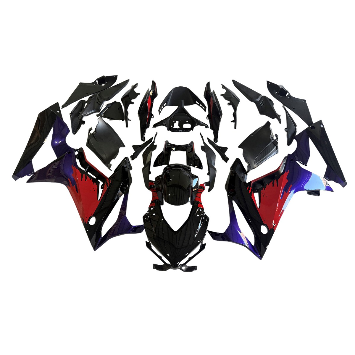 Red Purple Black Fairing Kit for 2021 2022 Honda CBR650R 21 ABS Plastic Bodywork