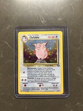25+ Pokémon TCG Clefable Jungle 1/64 Holo Unlimited Holo Rare for