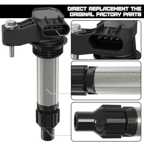 Paquete de 6 bobinas de encendido 12632479 D515C y bujía 41-109 para GMC Chevrolet Buick Foto 4 de 4