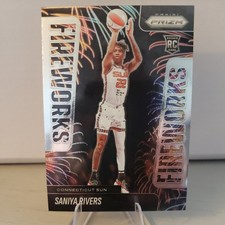 2025 WNBA Panini Prizm Saniya Rivers Fireworks Insert (RC)