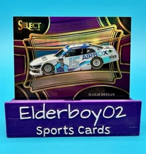 Hailie Deegan /75 Pit Road Purple Prizm 2024 Panini Select Racing Nascar