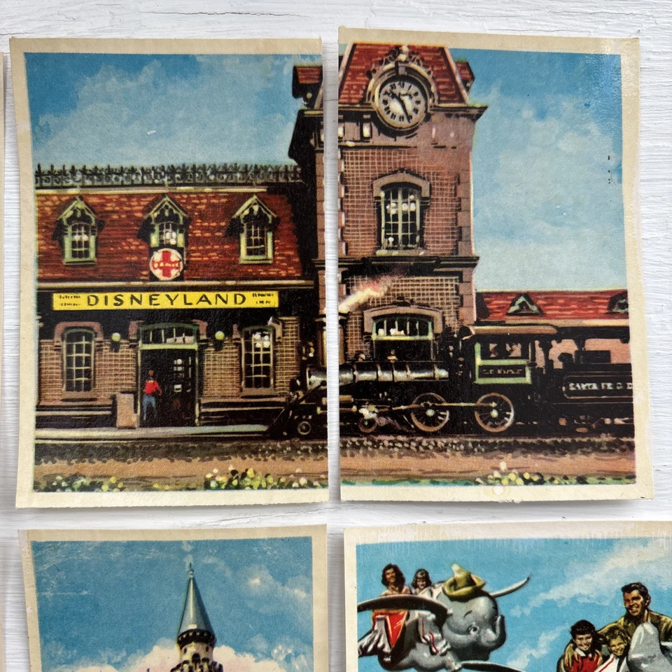 Lote de seis tarjetas de chocolate Torras españolas 1959 raras de Disneyland Walt Disney Foto 2 de 4