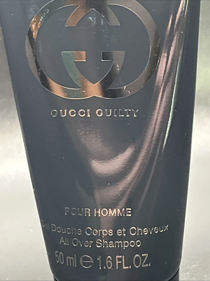 Champú Gucci Guilty Pour Homme All Over 1,6 oz 50 ml lavado corporal y cabello para hombre nuevo Foto 2 de 4