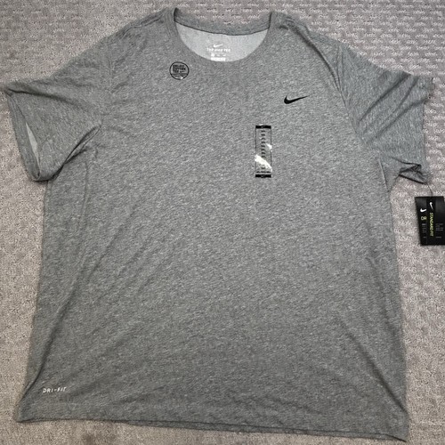 Nike Dri-Fit Training T-Shirt Herren 3XL Grau DJ8497-063 Neu Athletic Tee Dry-Fit