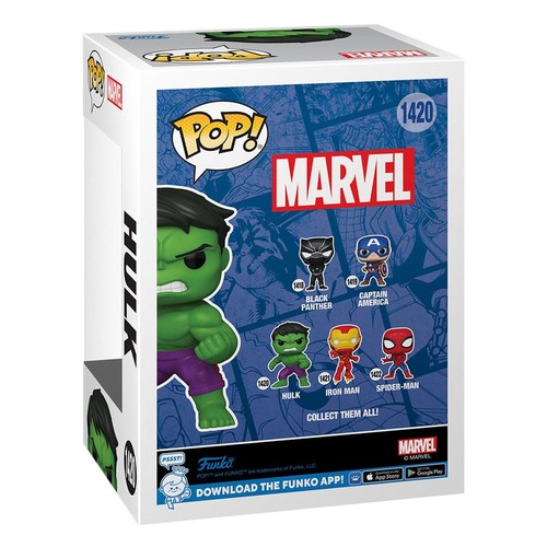 Marvel New Classics Pop! Vinile Figura Hulk 9 Cm Funko - Imagen 3 de 3