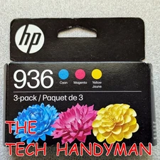 3-PACK HP GENUINE 936 COLOR INK (RETAIL BOX)  OFFICEJET PRO 9130 (10/2026+)