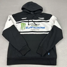 Monster Energy AMA Supercross Hoodie Mens Medium Black White Racing Championship