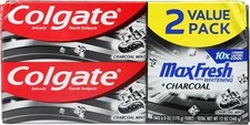 2X Colgate MaxFresh Charcoal Mint w/ Whitenin...