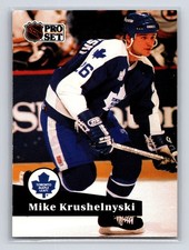 1991-92 Pro Set - Mike Krushelnyski #233 Toronto Maple Leafs Hockey Card