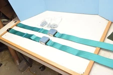 Pair RetroBelt Turquoise Aviation Lap Belt 60" With Hardware-Camaro-Mustang-Cuda