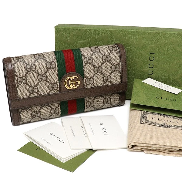Beauty Gucci GG Continental Portefeuille 523153 Directly GG Supreme Cuir Long Wa