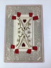 Valentine Postcard Antique Austria Early 1900s Love Note Holder Embossed Rare