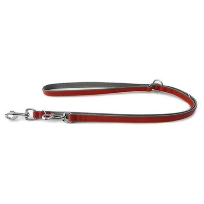 Das Lederband Hunde Führleine Firenze carnelian/stone, diverse Größen, NEU