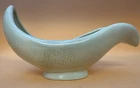 Vintage MCM Red Wing Art Pottery Console Vase Planter #1582 Beige Cream