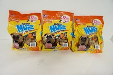 Nylabone Natural NUBZ Edible Dog Treats 22 Large Chews 3 Bags - 2.6 Pounds Each