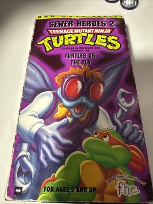 TMNT VHS Teenage Mutant Ninja Turtles vs The Fly Sewer Heroes 2 Bad Guys Series
