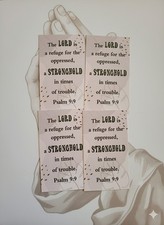 4 Bible Verse Mini Scripture Inspirational Christian Gifts Encouragement Cards.