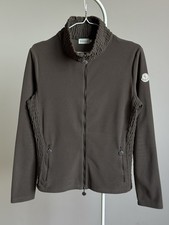Vintage Moncler Brown Fleece Zip Up Sweater L