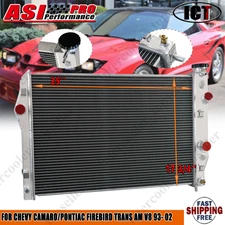 3-ROW RACING RADIATOR FOR CHEVY CAMARO/PONTIAC FIREBIRD TRANS AM V8 1993- 2002