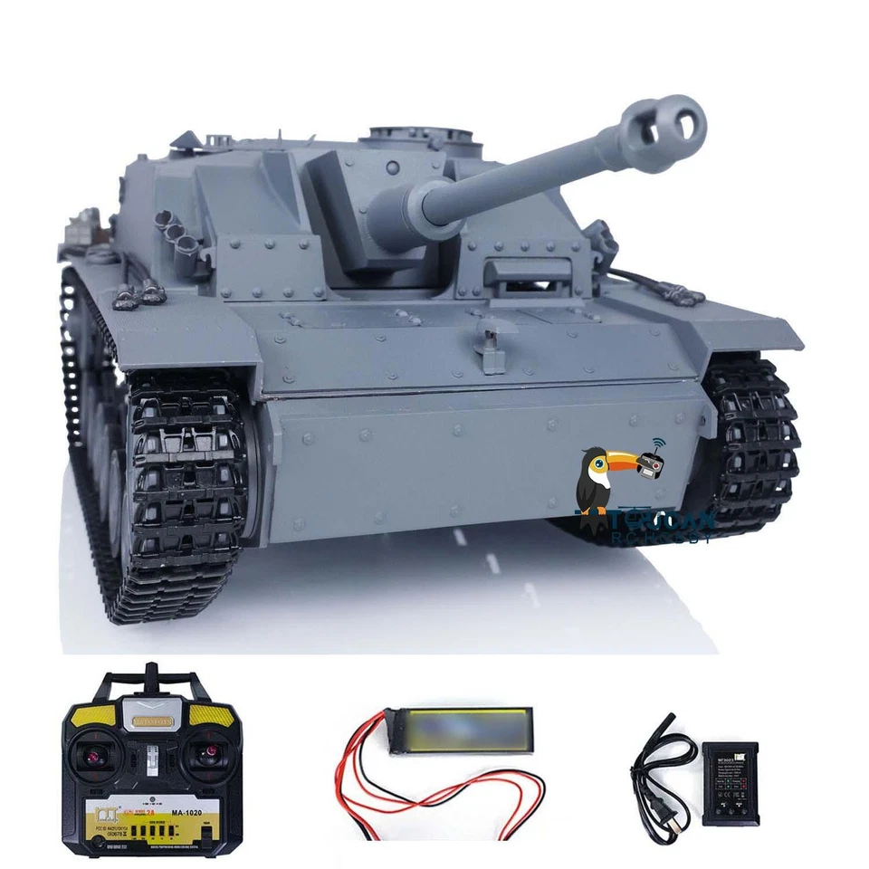 Mato 1/16 RC Almost Full Metal Stug III Tank Infrared Barrel Recoil 1226 RTR - Image 4 of 4