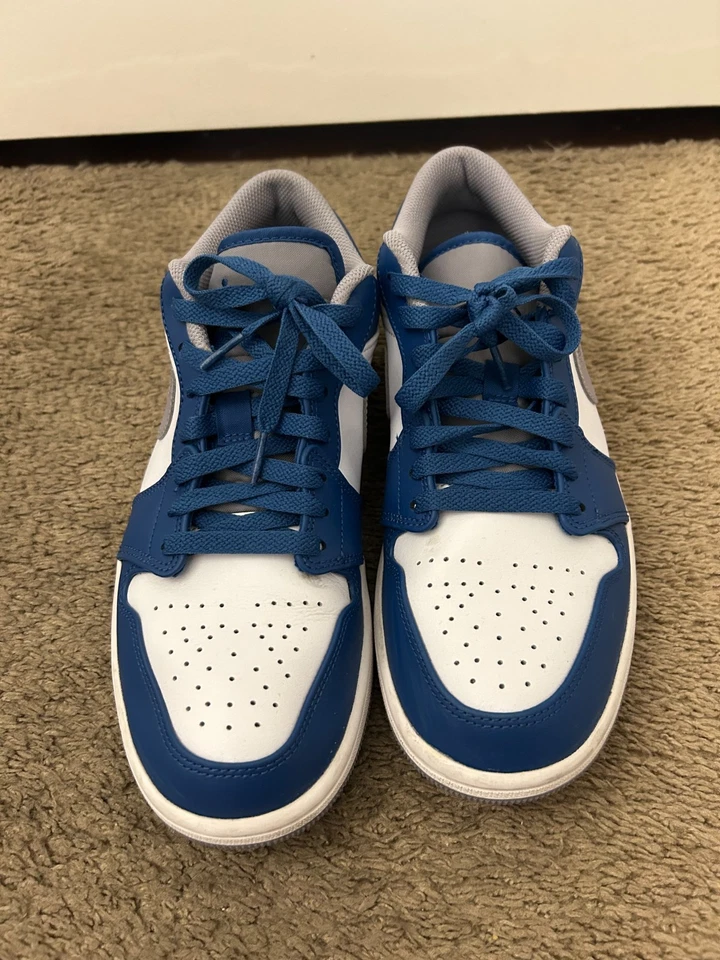 Nike Air Jordan 1 Low True Azul y Cemento Hombre Talla 8.5 Foto 2 de 4