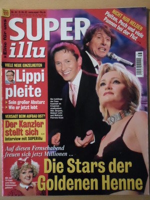 SUPER ILLU 38 - 12.9.2002 Stars der Goldenen Henne Wolfgang Lippert Flutchaos