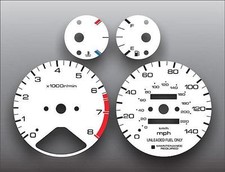 White Face Gauges For 1994-1997 Honda Accord White Face Gauges For 1994-1997 Honda Accord