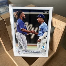 2022 Topps Series 1 1st Edition Slugger Reunion Guerrero Jr. Wander Franco #329