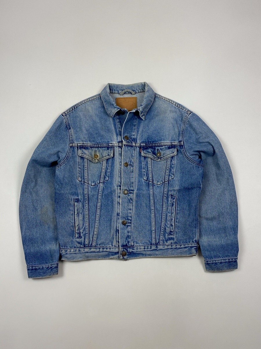 1990's Vintage Faded Levi's 70503 02 Washed Denim Jacket | eBay