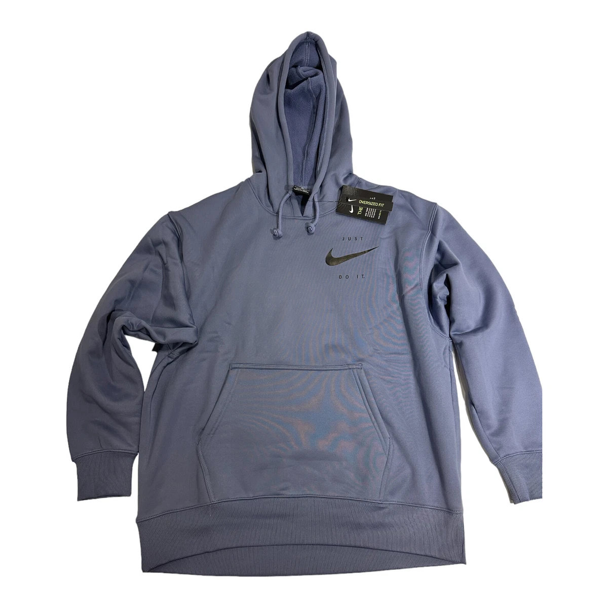 Nike Women s Therma Oversized Pull Over Hoodie Light Blue DA1452 482
