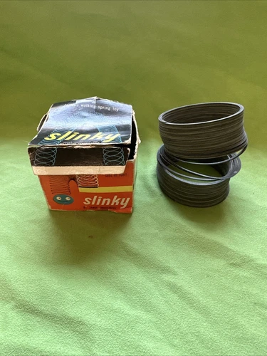 Vintage Slinky James Industries Old Play Toy Walking Spring