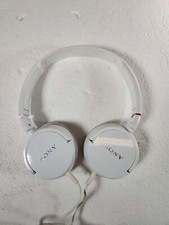 SONY MDR-ZX100 White ZX Series Stereo Headphones Model MDRZX100 Tested Over Ear