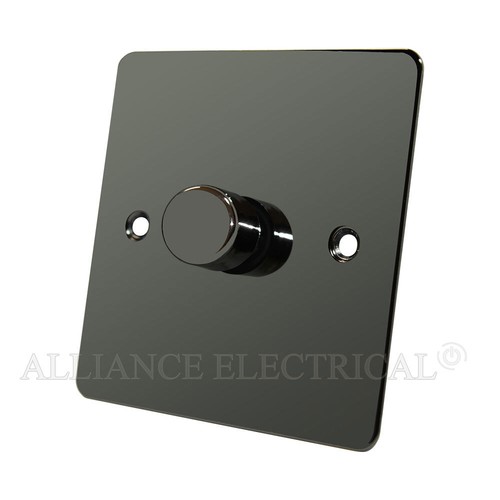 Atenuador LED plano negro níquel 250W - 10 amperios 1 marcha 2G 3G 4G 2 vías atenuador - Imagen 2 de 4