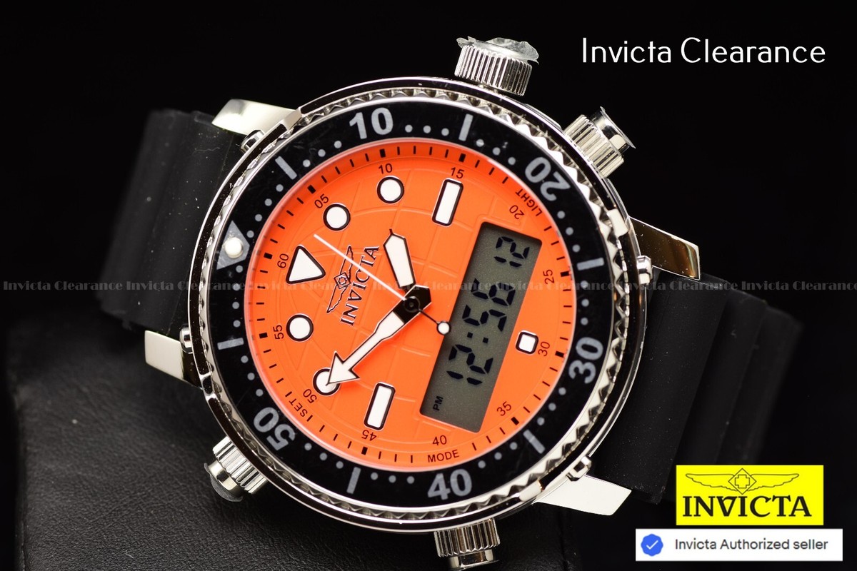 INVICTA クロノグラフ 腕時計 オレンジ INVICTA クロノグラフ 腕時計 オレンジ