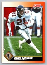 1991 Score - Dream Team Autographs #395 Deion Sanders