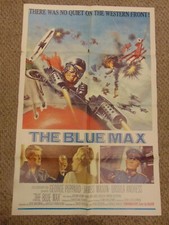 THE BLUE MAX 1967 GEORGE PEPPARD URSULA ANDRESS 27x41