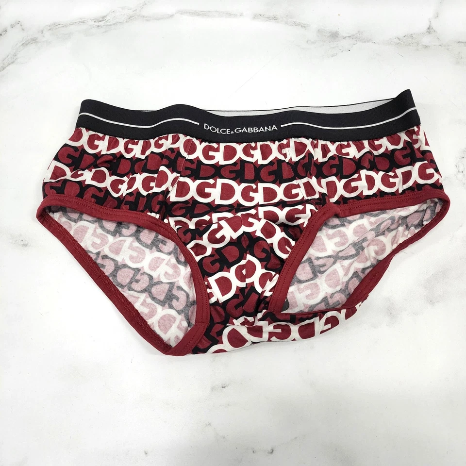 Cuecas Dolce & Gabbana multicoloridas com estampa de logotipo DG vermelhas EUA S IT 3 - Imagem 2 de 4
