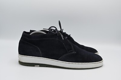 Heschung Suede Ankle Sneakers Chukka Blue Size US 8.5 EUR 41  display picture 1