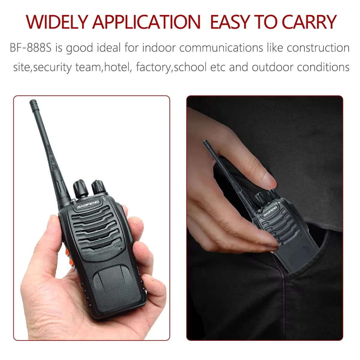 Walkie Talkie – Long-Range Dual Band Two-Way Radio (USB Rechargeable)