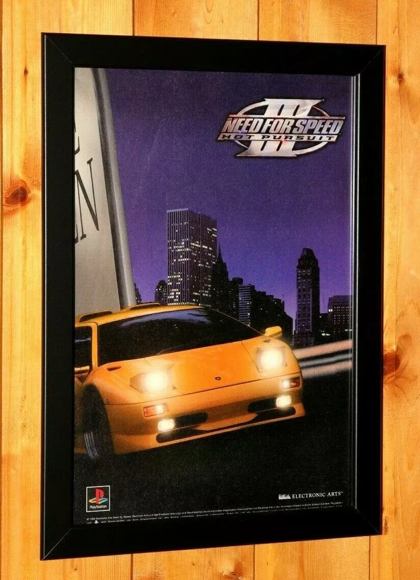 Need for Speed Hot Pursuit 2 PC Playstation 1 PS1 Game Promo Ad Art Print  Poster