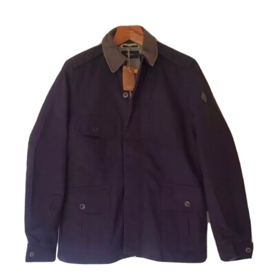 PAUL SMITH Jacke Field Coat Herren M Reg Fit Navy Blau Wattiert UVP 475 