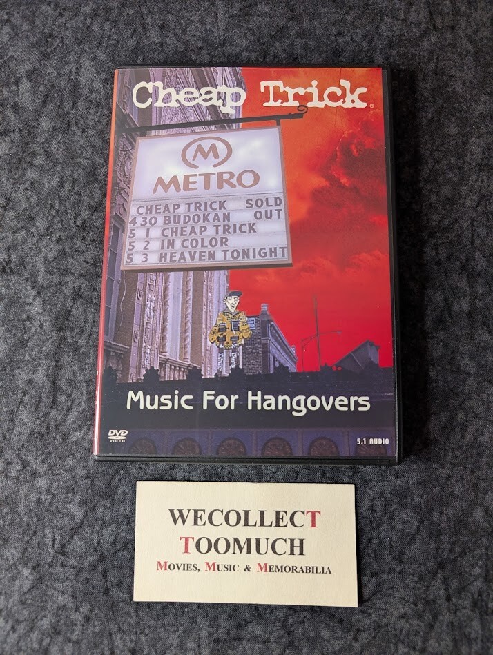 Cheap Trick Music For Hangovers 1998 DVD 2000 Rhino Edition