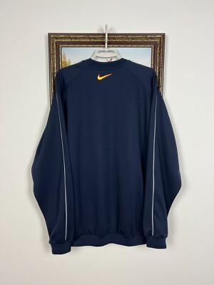 トップス Vtg 90s Nike Team FC.Barcelona Sweats XL 1998-99 Barcelona Nike Training Sweat Top (XL)