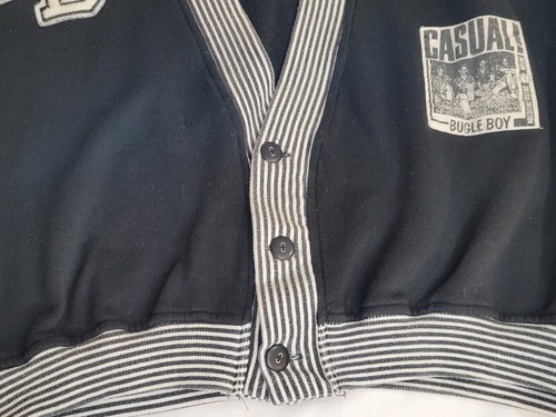 Vintage Bugle Boy Men's Cardigan College Collection Sweater Button Up Sz Medium - Picture 5 of 9